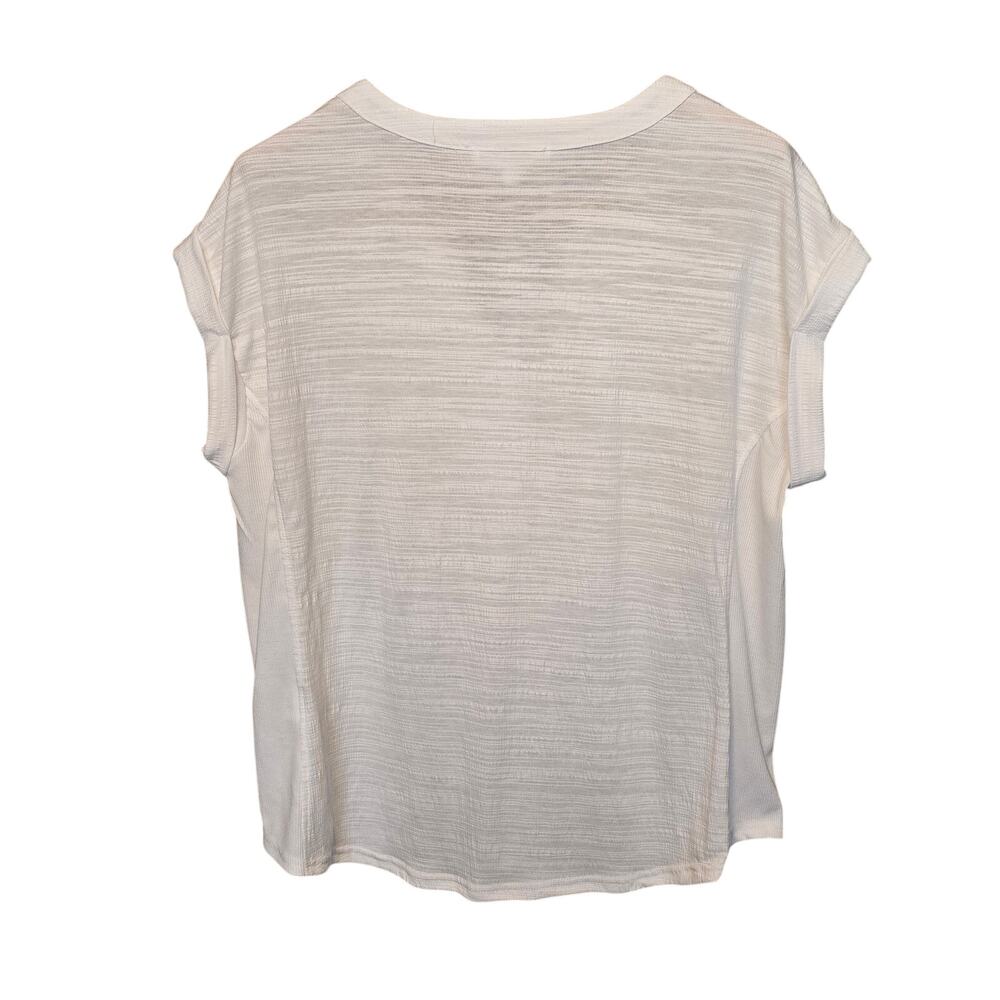 Jane and Delancey Popover Womens XL White Cap Rolled Sleeve Vanilla Girl NWT - Picture 2 of 9